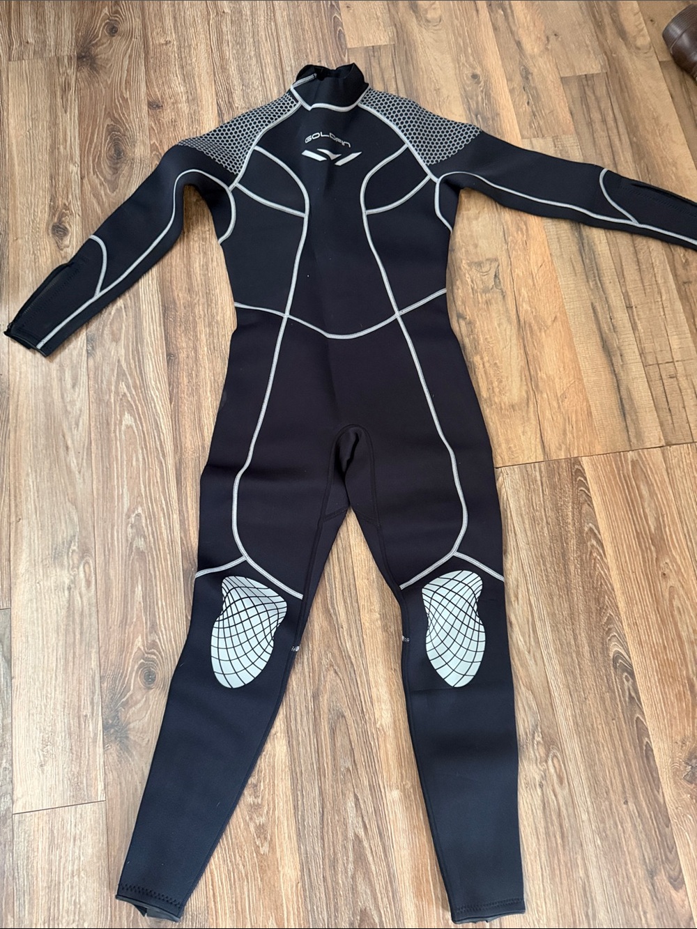 Black Full-Body Wetsuit Jumpsuit